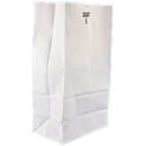 06 lb White Paper Bags